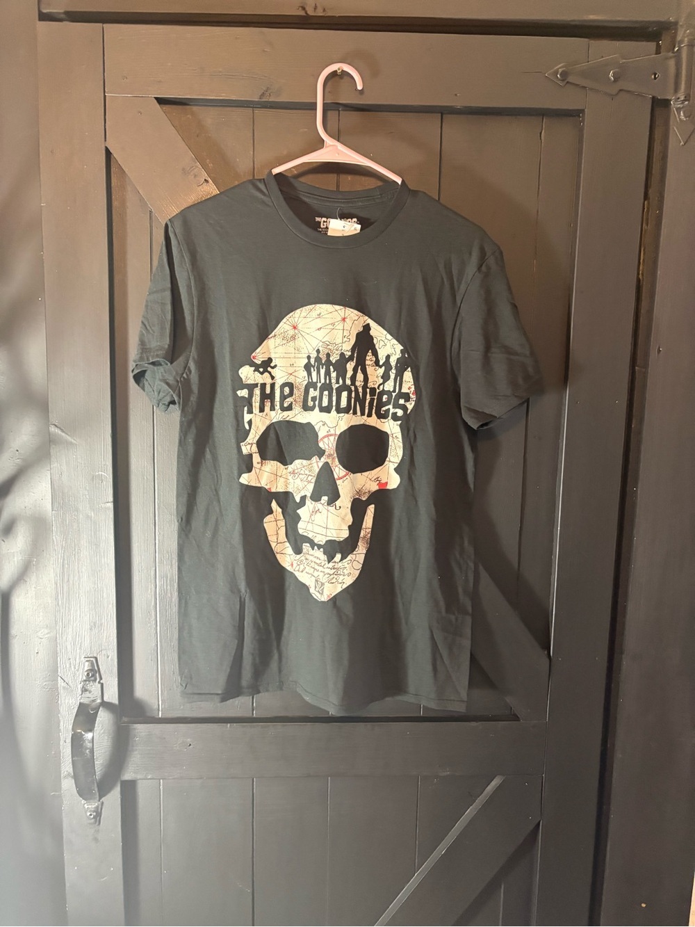 Hybrid Apparel Black Skull Map Graphic Tee